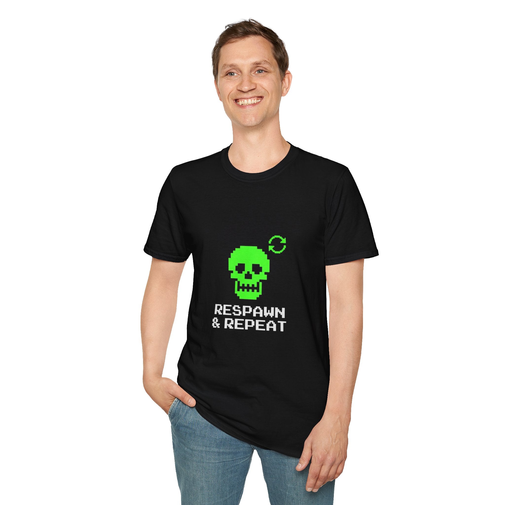 Respawn & Repeat Skull T-shirt
